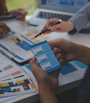 Mobile phone displaying RBCH custom mobile app development