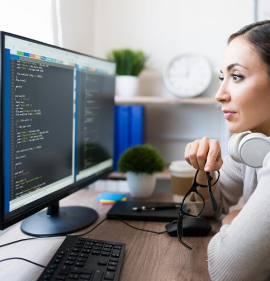 Desktop displaying Salesforce dashboard customized by RBCH, a custom salesforce software developer.